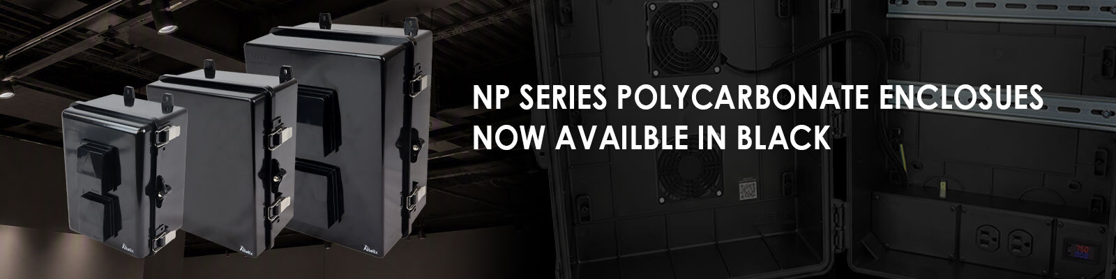 Altelix NP Series Black Weatherproof Enclosures