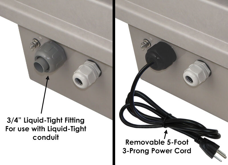 Hard Wired or Power Cord Options Hard Wired or Power Cord Options