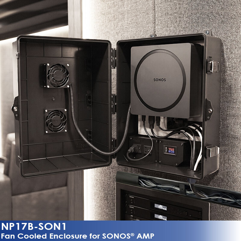 Altelix Black Polycarbonate Sonos Enclosures
